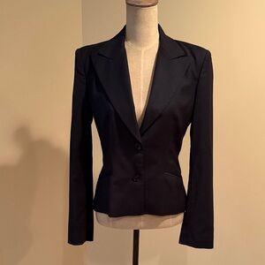 Dolce & Gabbana Black Wool Blend Blazer